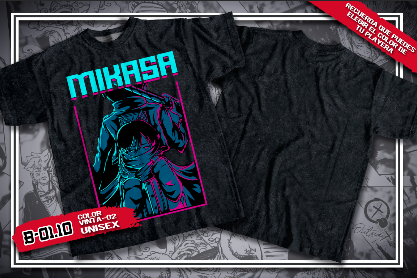 CAMISETA MIKASA
