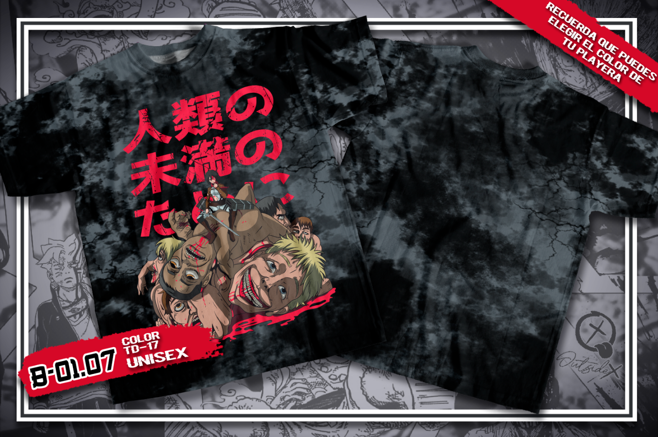 CAMISETA MIKASA TITAN