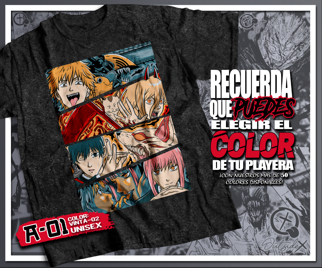 CAMISETA CHAINSAW MAN
