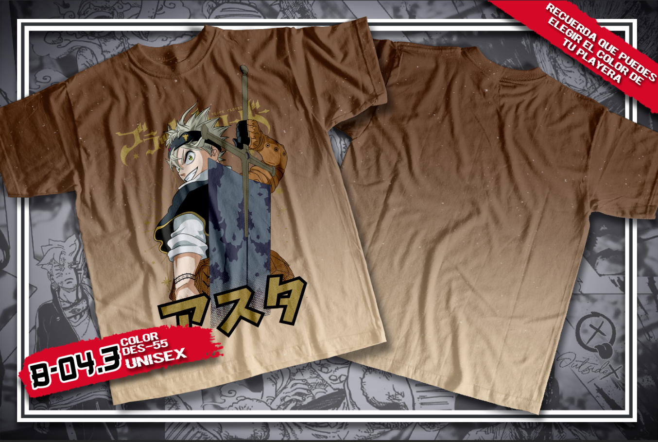 CAMISETA BLACK CLOVER