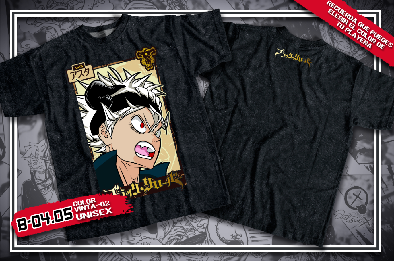 CAMISETA BLACK CLOVER
