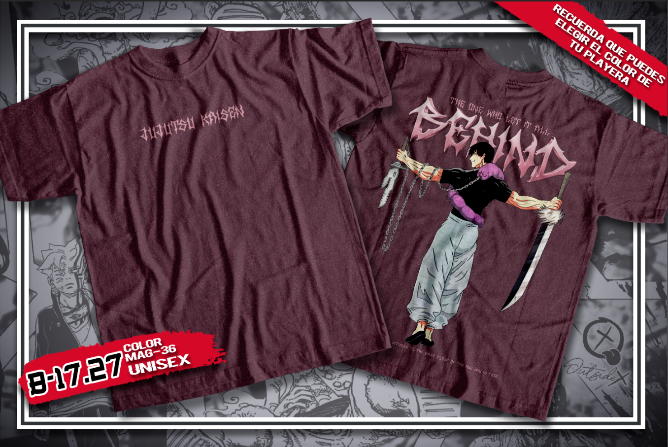 CAMISETA TOJI FUSHUGURO