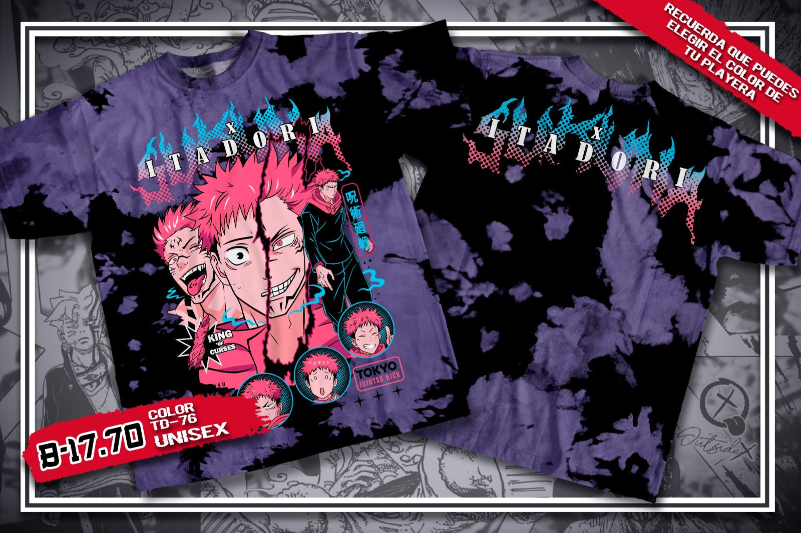 CAMISETA SUKUNA ITADORI